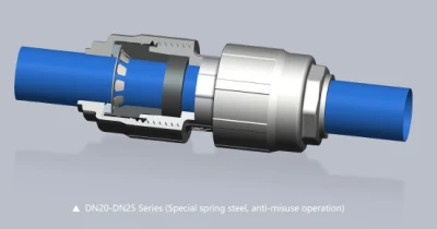 200 mm trasporto gas inerte aria compressa vuoto sicuro e durevole Tubo in lega di alluminio del compressore