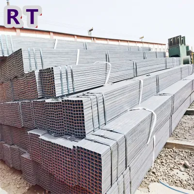 Tubi in acciaio rettangolari laminati a caldo fabbrica di alta qualità ferro quadrato Tubo