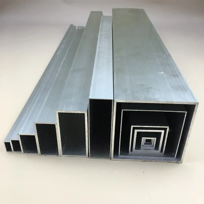 Guide con cappuccio senza cuciture di grande diametro, scanalatura, quadrate anodizzate con pieghe Lega di alluminio al estruso in metallo ovale rettangolare esagonale rotonda, ovale, rettangolare Tubo profilato