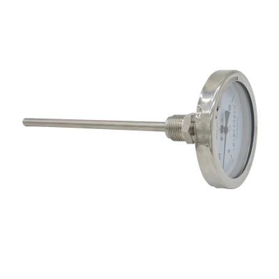 WSS-401/501 termometro bimetallico industriale assiale in acciaio inox tubo per caldaia alto Precisione della temperatura