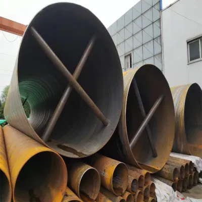 ASTM A36 A53 A106 LSAW SSAW Seghetta ERW diametro grande Tubo a spirale in acciaio legato acciaio al carbonio saldato SCH 40 Materiale da costruzione