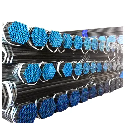 ASTM A106 Gr. B SCH 40 80 160 tubo senza saldatura in acciaio al carbonio ASME B36.10 tubo in acciaio inox rivestito in PE o verniciato nero