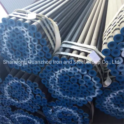 Tubazione in acciaio al carbonio A106 GRB A53 GRB API 5L X42/X52/X65/X70/X80 A333 acciaio legato senza saldatura tubo grande diametro spessore parete Sch40 Tubo per gas fluido senza saldatura Sch80