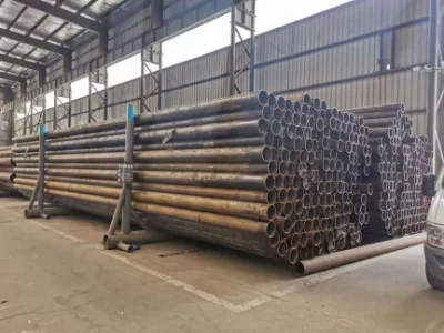 Tubo e tubo in acciaio al carbonio ASTM API 5L GRB LSAW Verniciato nero per la costruzione di condotte di erogazione di petrolio e gas