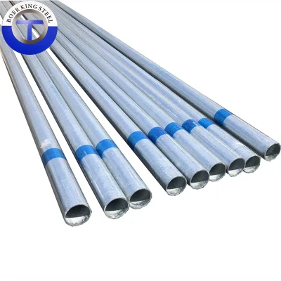 Prezzo di fabbrica 2mm 3mm acciaio al carbonio zincato tubo saldato DN50 DN65 tubo in acciaio zincato per ponteggi