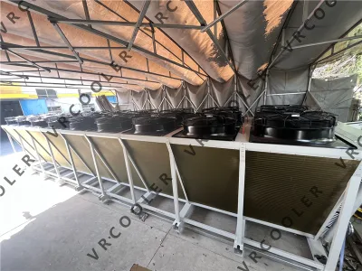 Refrigeratore a parete per esterni per centrale elettrica diesel
