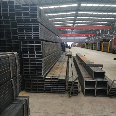 Q195 tubo quadrato in acciaio a basso tenore di carbonio 25 X 25 mm MS Tubo tubo a sezione cava laminato a caldo tubo