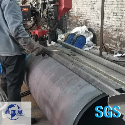 Serbatoio ad alta pressione Sch140 da 20 pollici con saldatura SA516 Gr70 al carbonio / tubo in acciaio legato