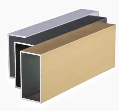 Tubo quadrato IN lega di alluminio con profilo in alluminio a forma di mullion rettangolare 20X40