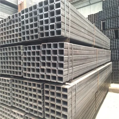 Tubi in acciaio rettangolari laminati a caldo fabbrica di alta qualità ferro quadrato Tubo