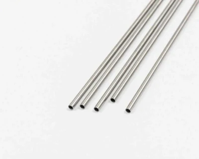 Tubo capillare senza giunture in acciaio inox AISI 304 con diametro esterno personalizzato 0.4 mm