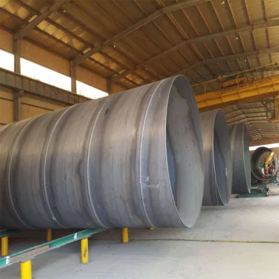 ASTM A36 A53 A106 LSAW SSAW Seghetta ERW diametro grande Tubo a spirale in acciaio legato acciaio al carbonio saldato SCH 40 Materiale da costruzione
