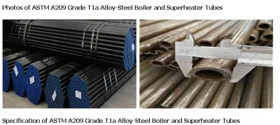 Tubi per surriscaldatore ASTM A209 grado T1a
