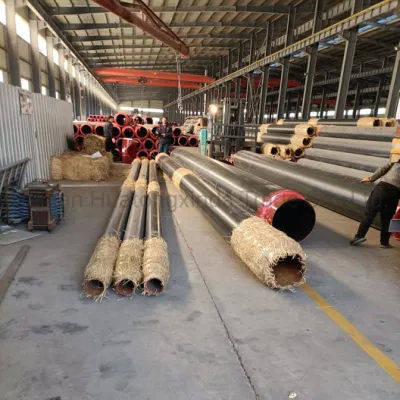 Gomma piuma di Withpolyurethane del tubo d&prime;acciaio dell&prime;isolamento termico e rivestimento sotterranei dell&prime;HDPE per il progetto raffreddato dell&prime;olio del gas d&prime;acqua