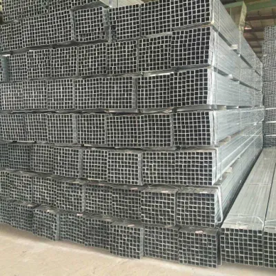 ASTM A53 zincato Q195 Q235 Q345 zincato a caldo Tubo quadrato in acciaio