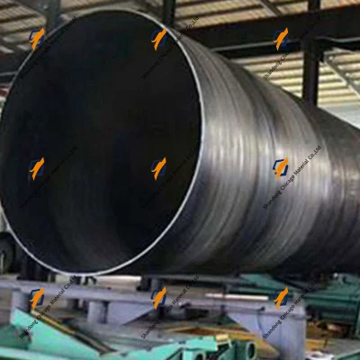 Q345 Q355 tubo di grande diametro Jastm A179 A192 LSAW, tubo in acciaio a spirale saldato, tubo in acciaio elicoidale