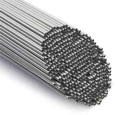 Tubo capillare senza giunture in acciaio inox AISI 304 con diametro esterno personalizzato 0.4 mm