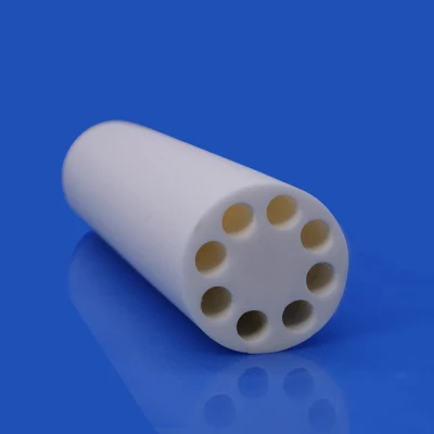 Cina fabbrica tecnica precisione elettrica refrattario ad alta temperatura ossido di alluminio Al2O3 Tubo isolante di protezione in ceramica al 99.5% allumina C799