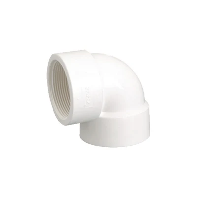 Fabbrica Commercio all&prime;ingrosso misura personalizzata acqua approvvigionamento e drenaggio plastica PVC Raccordi per tubi con filettatura UPVC a gomito femmina
