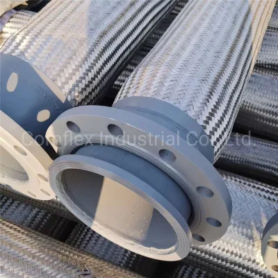 Tubo flessibile Braided flessibile dell&prime;acciaio inossidabile 304 del tubo del tubo del metallo del collegamento della flangia fatto in Cina