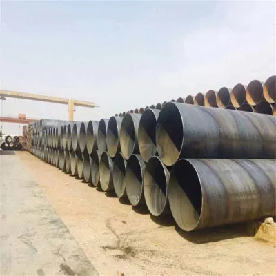 Sega SSAW per olio e gas ERW DIN 2458 St37.2/ St52.3 API-5L Line rivestimento tubazioni in acciaio al carbonio saldatura a spirale anticorrosione Elicoidale