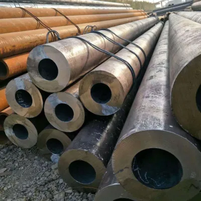 Fornitore di tubi materiale grezzo SAE 1020 1045 tubo in acciaio senza saldatura Per lega di carbonio laminata a caldo, parete spessa di grande diametro Sch40 Tubo per caldaie antincendio fluido senza saldatura Sch80