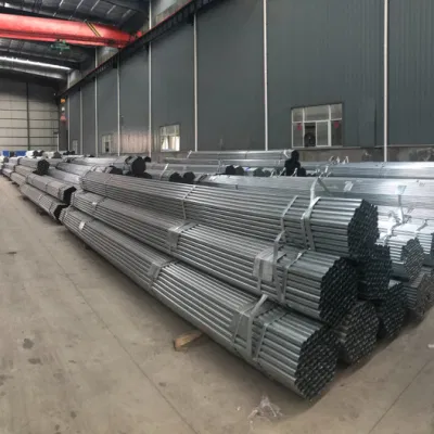 Vendita diretta in fabbrica alta qualità Q235 Q345 Hot DIP da 4&quot; Tubo in acciaio zincato rotondo tubo Gi tubo in acciaio pre-galvanizzato