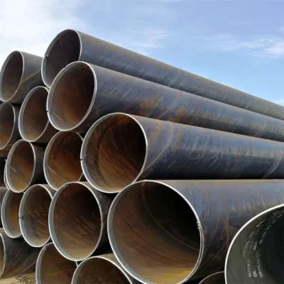 ERW diametro grande ASTM API DIN 1629 en 10210 saldato Tubo di linea costruzione a spirale carbonio idraulico rivestimento di misura personalizzata anticorrosione Cavo per gas