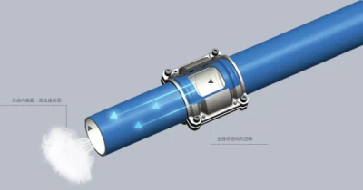 200 mm trasporto gas inerte aria compressa vuoto sicuro e durevole Tubo in lega di alluminio del compressore