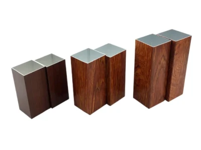 Tubo quadrato IN lega di alluminio con profilo in alluminio a forma di mullion rettangolare 20X40