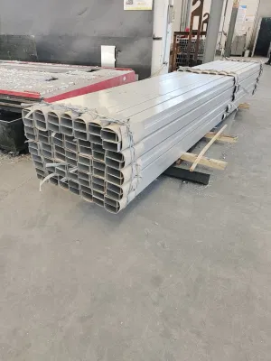 Tubo quadrato IN lega di alluminio con profilo in alluminio a forma di mullion rettangolare 20X40