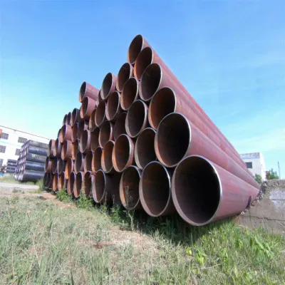 ASTM A53 ASTM A106 API 5L DIN 1629 ERW TUBO Tubo in acciaio nero saldato tubo olio e gas ERW Tubo di linea LSAW