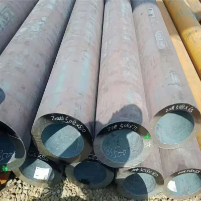 ASTM A36 A53 4130 42CrMo 15CrMo St37 C45 Sch40 A106 Tubo/tubo in acciaio al carbonio rotondo senza saldatura in lega per materiali da costruzione