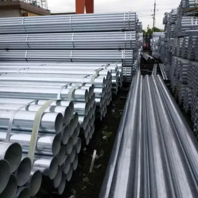 ASTM A53 DN15 DN25 DN30 zincato a caldo tubo rotondo Serra tubo
