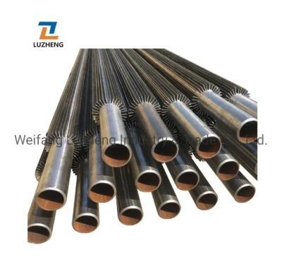 Scambiatore di calore per laminatoio a tubi in lega di acciaio T91 T11 T22 od 76mm, tubo per alette di caldaia inox S32205 S31803 S32750 ASME SA789