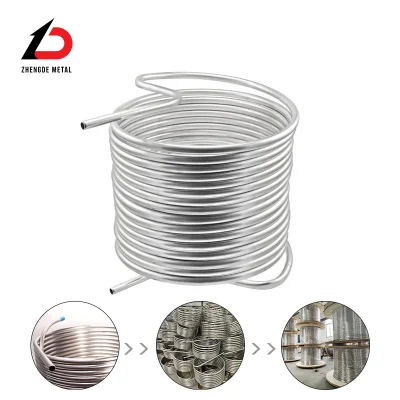 Prezzo del tubo di scambio termico 304 316L 321 saldato senza saldatura Caldaia in acciaio inox Cold Rolled Mirror Bright Duplex Cold Drawed Tubo di scambio termico