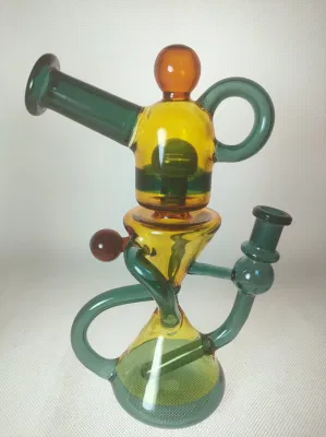 10 pollici originale tubo Recycle stile vetro fumo acqua Prezzo fabbrica tubi