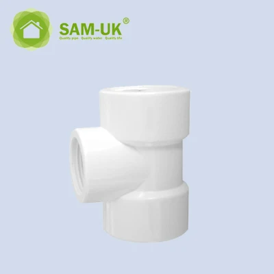 Fabbrica Commercio all&prime;ingrosso misura personalizzata acqua approvvigionamento e drenaggio plastica PVC Raccordi per tubi con filettatura UPVC a gomito femmina
