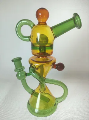 10 pollici originale tubo Recycle stile vetro fumo acqua Prezzo fabbrica tubi