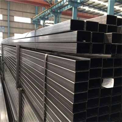 A213 T5 DIN 17455 lega senza saldatura MS acciaio al carbonio nero Tubo rettangolare cavo pre-galvanizzato 25x25mm