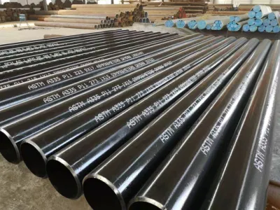 Tubo in acciaio legato ASTM A335 P11 P12 6 X Sch80