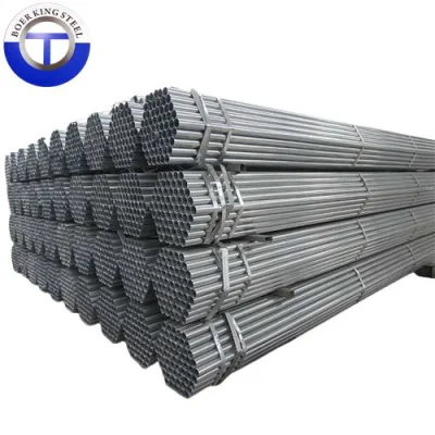 Prezzo di fabbrica 2mm 3mm acciaio al carbonio zincato tubo saldato DN50 DN65 tubo in acciaio zincato per ponteggi