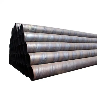 Fornitore cinese materiali per costruzioni trattamento semplice rifinito carbonio sommerso a spirale Tubo per saldatura ad arco St37-2 S355 16mn acciaio saldato per industria chimica Tubo