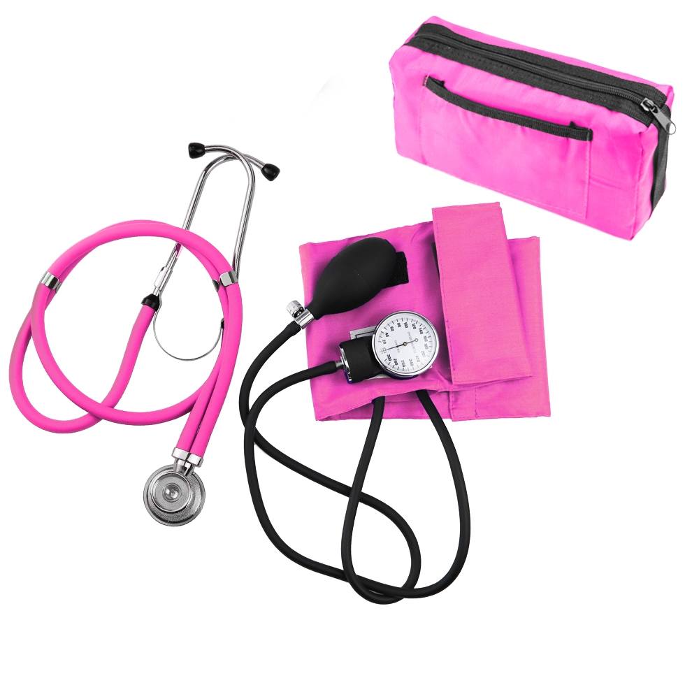 Blood Pressure Monitor Aneroid Sphygmomanometer with Dual Head Stethoscope