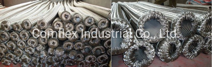 Flange Connection Metal Tube Pipe Stainless Steel 304 Flexible Braided Hose Made in China