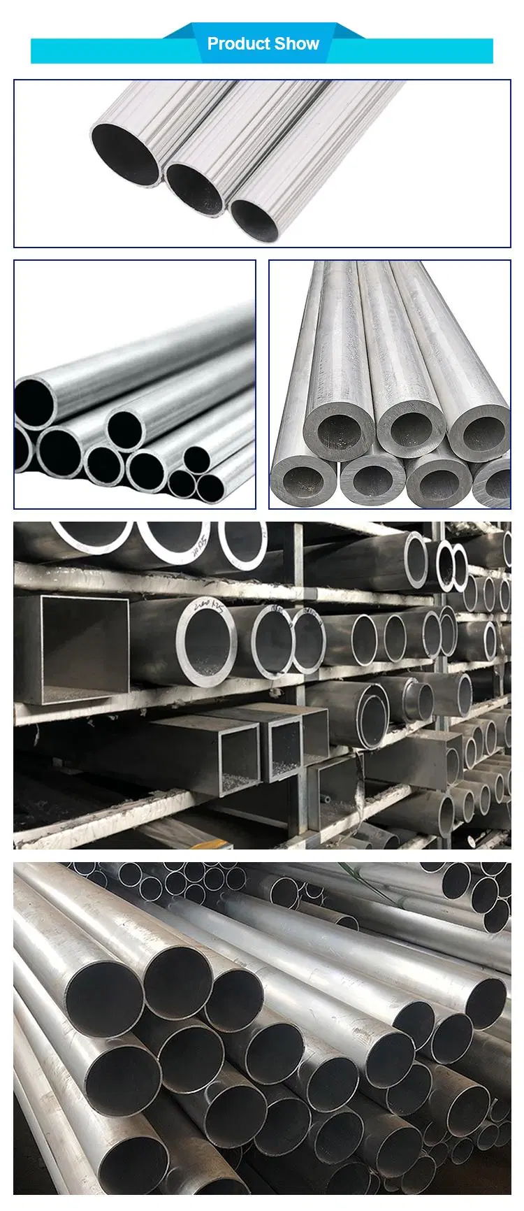 Wholesale Price 6061 6063 7075 Thick Wall Large Diameter Aluminium Round Pipe Aluminum Alloy Tube