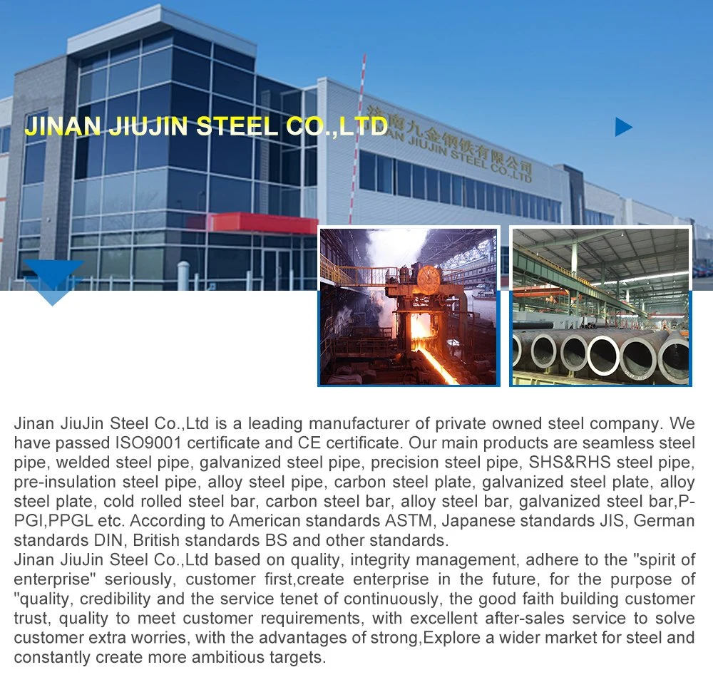 Sch40 Ms Steel Pipe High Temperature Standard Specification ASTM A106 A53 Seamless Carbon Steel Pipe