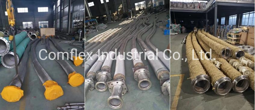 Flange Connection Metal Tube Pipe Stainless Steel 304 Flexible Braided Hose Made in China