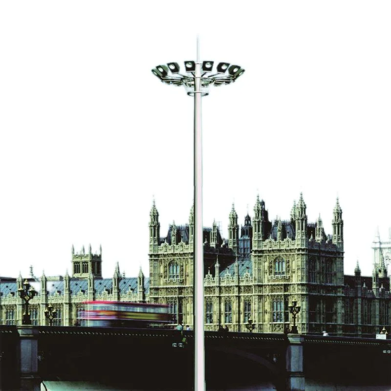 18/21/25/32/35m Q345 Steel High Mast Lighting Pole (BDGGD009)