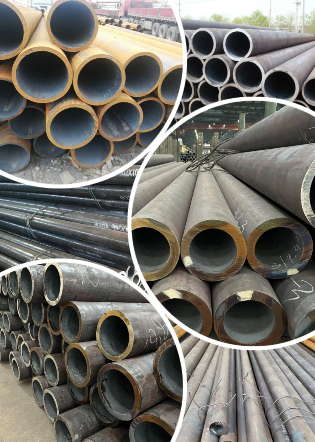 Alloy Steel Round Coating Seamless Pipe ASTM A106 A53 Hot Rolled Cold Rolled Steel Pipe Mild Ms Hollow Steel Tube for Petroleum Machining